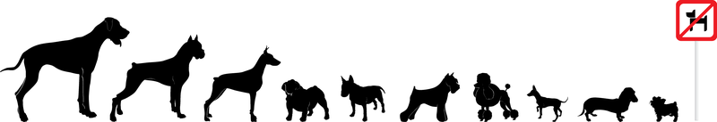 Vector siluetas perros
