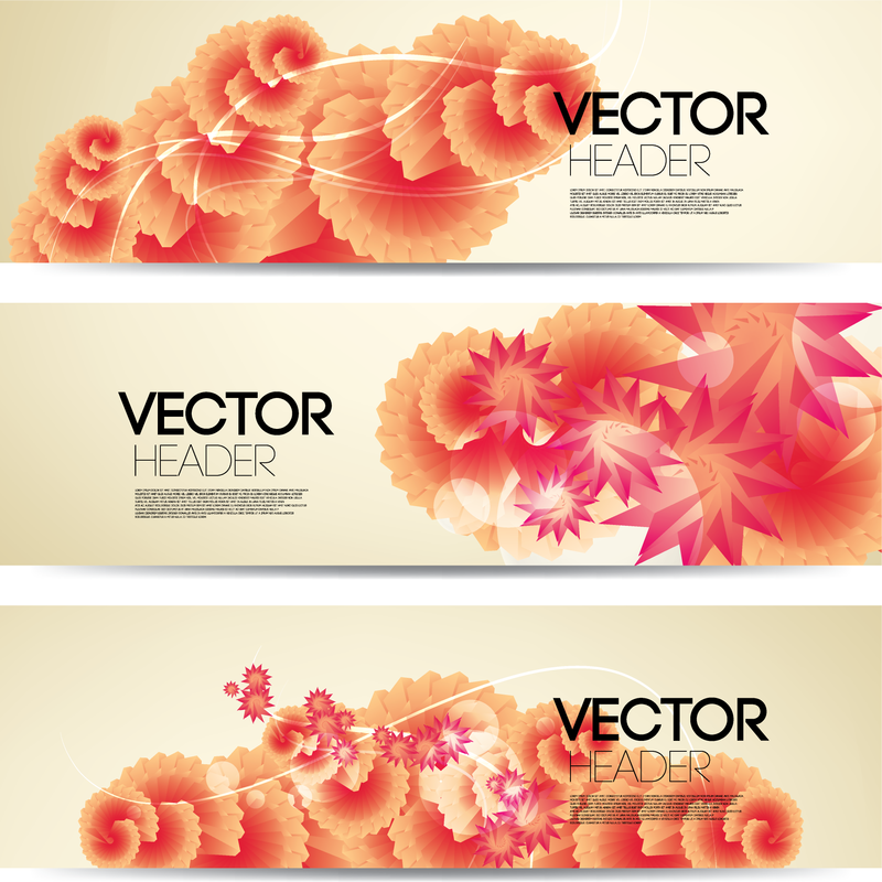 Blumen Banner Vektor