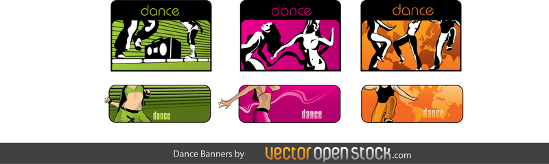 Banner de vector de danza