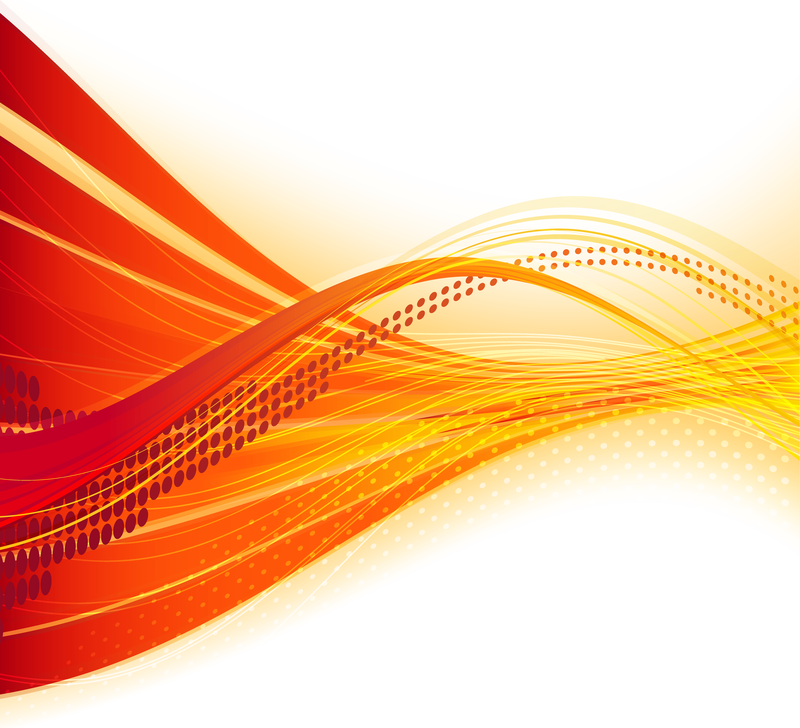 Telón de fondo de la onda del rojo anaranjado dinámico Descargar vector