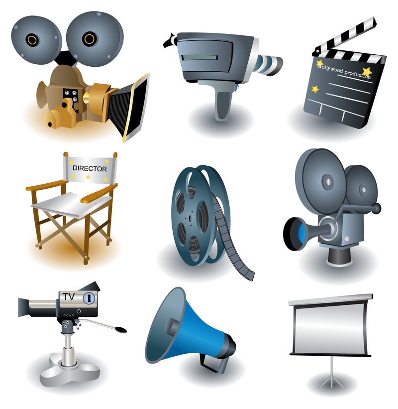 Conjunto de iconos de tema de película