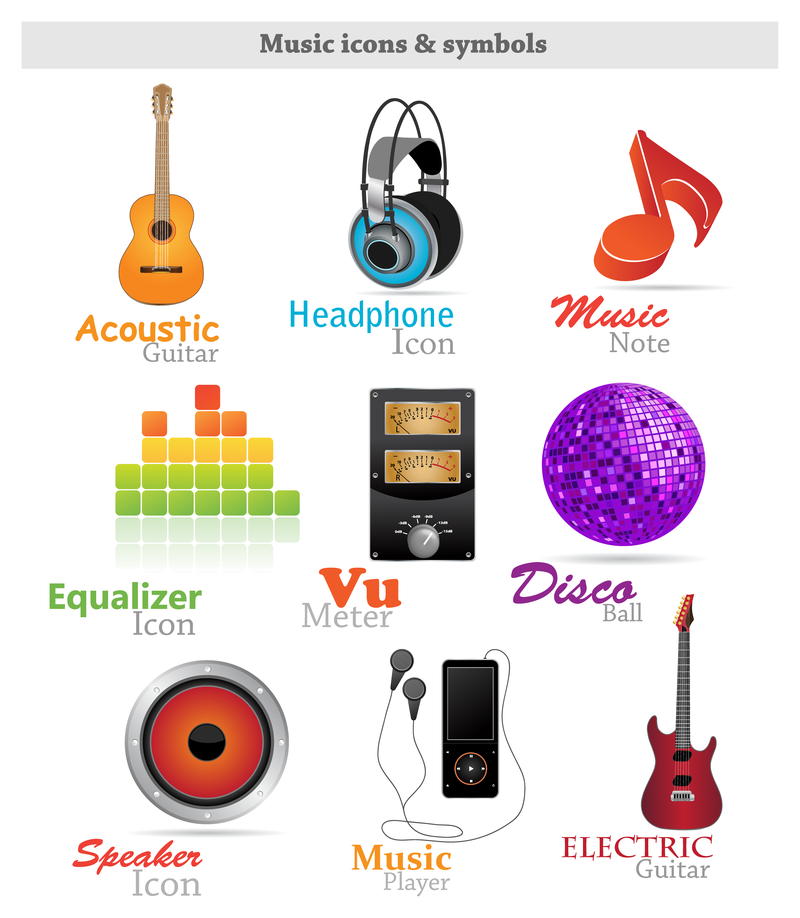 Icono de la música vector moda - Descargar vector