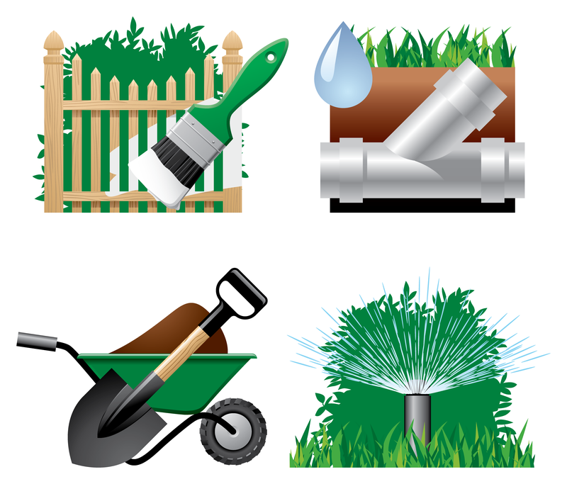 Vector de icono de tema de jardín