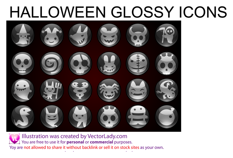 Round Halloween pins Round Halloween pins
