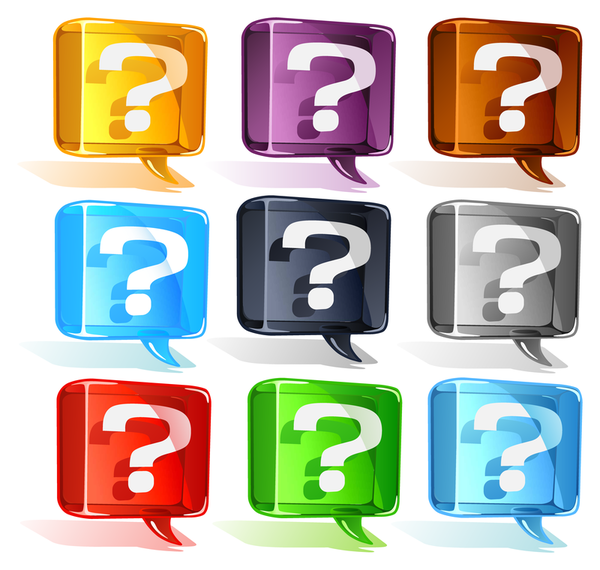 Colorful Question Mark Vector Colorful Question Mark Vector
