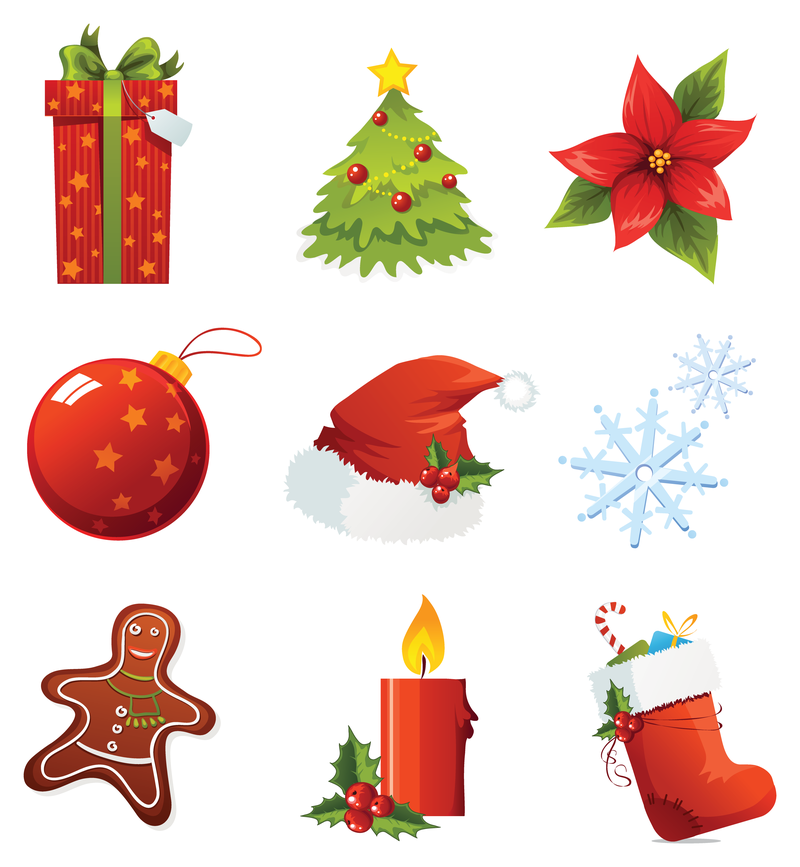 Iconos de vector de Navidad