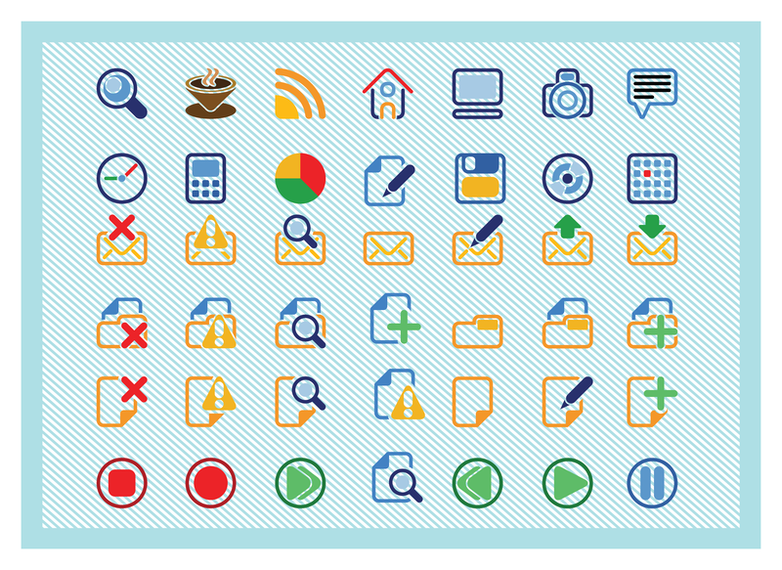 Basic Icons Vectors Basic Icons Vectors