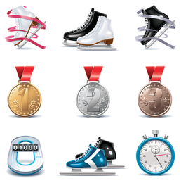 vector de icono de tema de patinaje