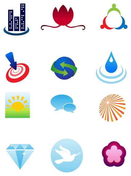 Set of isolated elements - Vector download