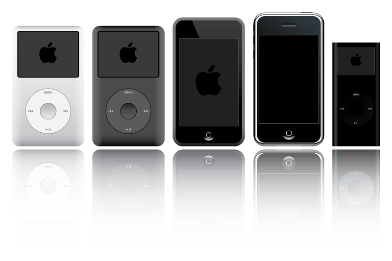 Vetor de produtos Apple ipod