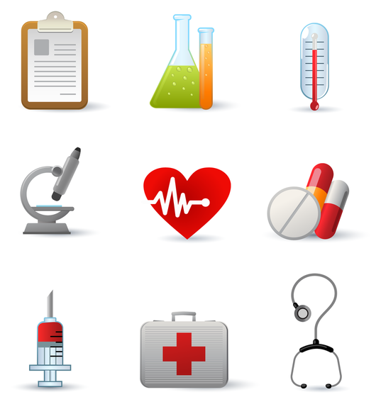 Vector icono de equipo médico Vector icono de equipo médico