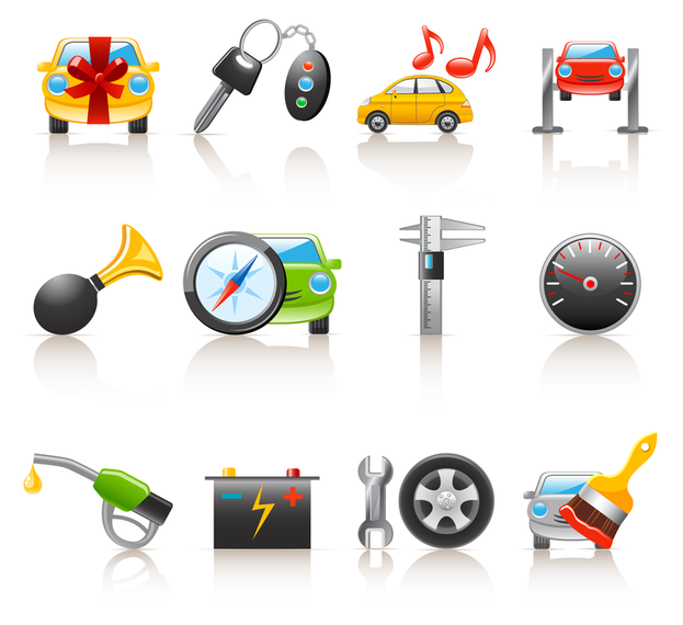 cartoon car and peripheral cartoon car and peripheral