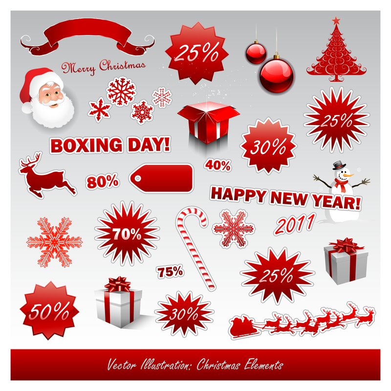 2011 new year christmas - Vector download