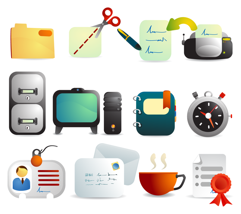 Cute Office Supplies Vector Cute Office Supplies Vector Large Image 800x712px License User