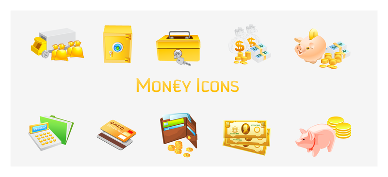 Dinheiro Vista Icons