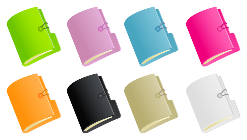 different color folder icon