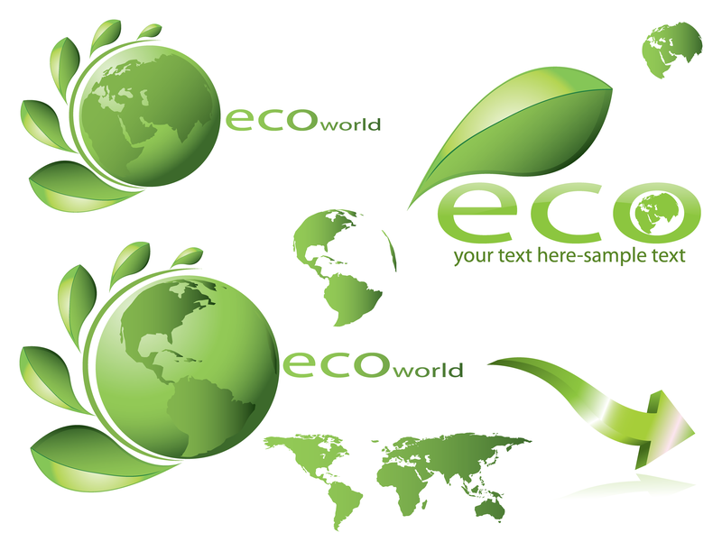 Conjunto de ícones com tema ecológico