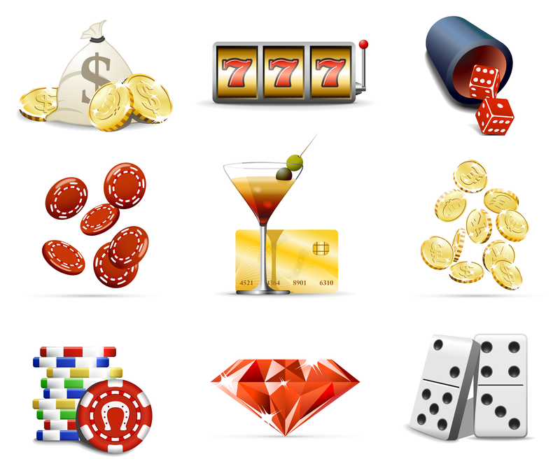 Casino icon set