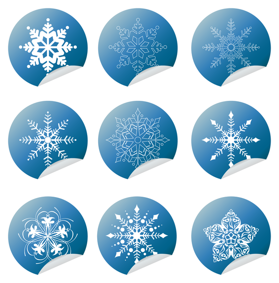 Snowflake Winter Set Vector Snowflake Winter Set Vector
