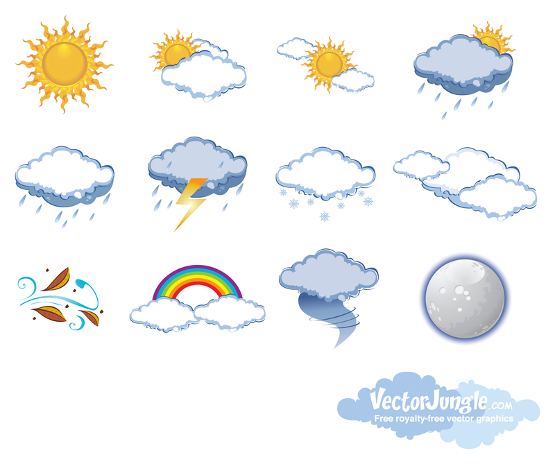 Free Vector Weather Icons.