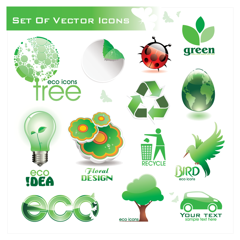 Grünes Symbol Vektor 6
