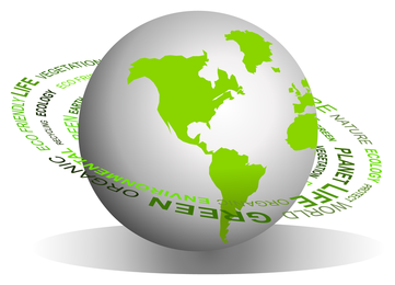 vector de icono de tierra verde