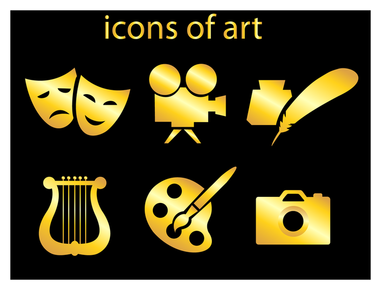 Art icon vector Vector download