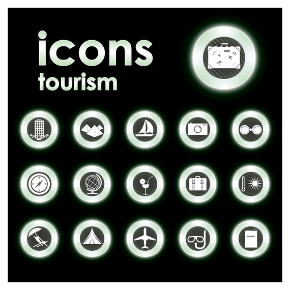 Ícones de turismo ecológico Ícones de turismo ecológico