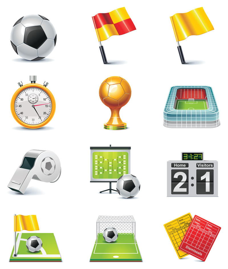 Ícone de vetor de jogo de futebol