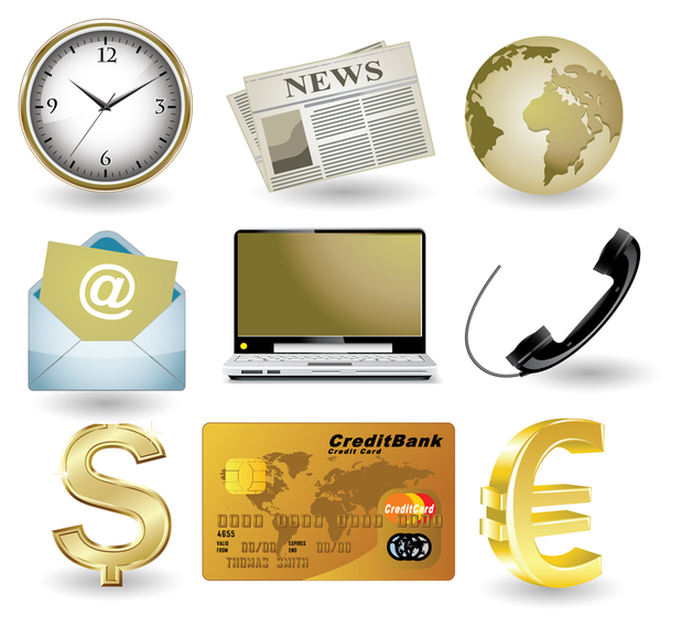 Business website gold icon Business website gold icon