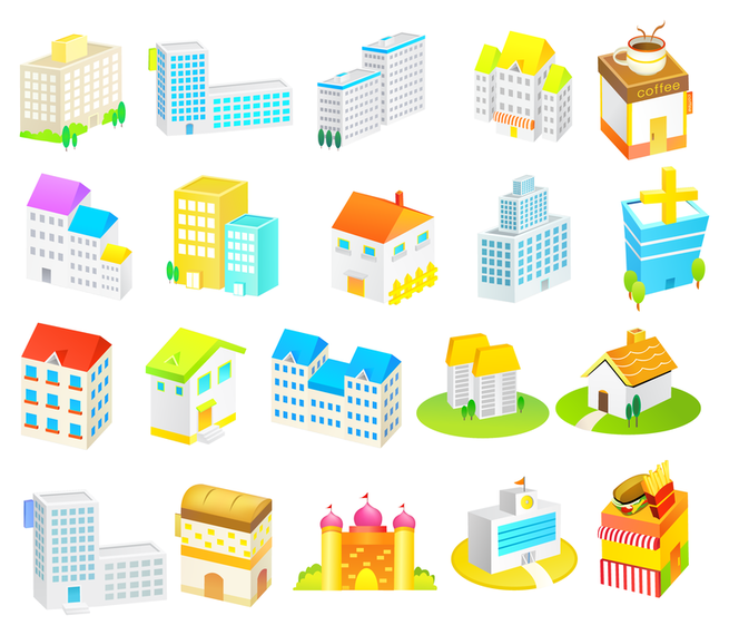 Cartoon construction icon Cartoon construction icon
