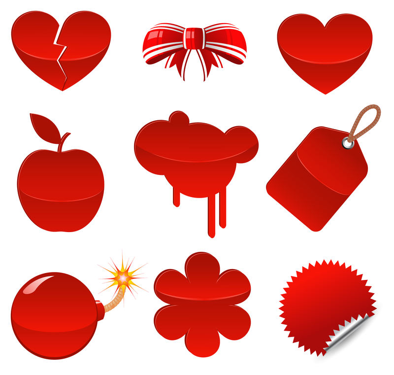 red icon vector 