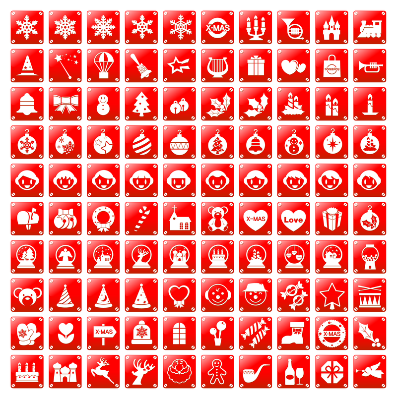 ícone de natal vermelho simples