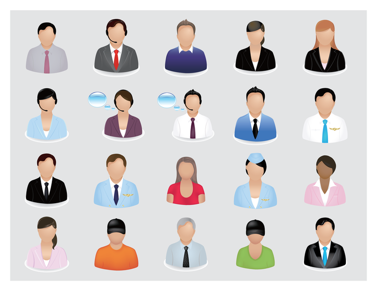 Business People Vector Icon Business People Vector Icon