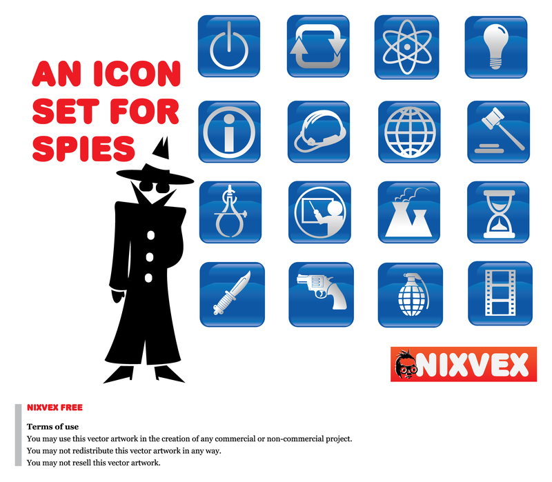 Ícones NixVex para espiões