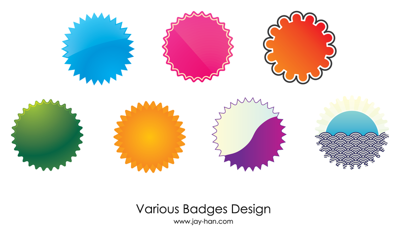 Web 2 badges vector Web 2 badges vector