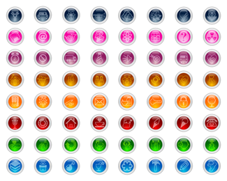 un vector de icono circular