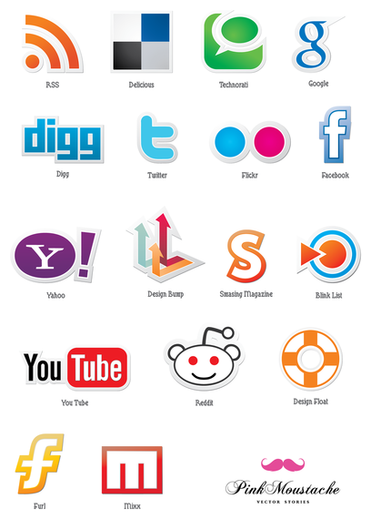 Free Social Icons Vector Free Social Icons Vector