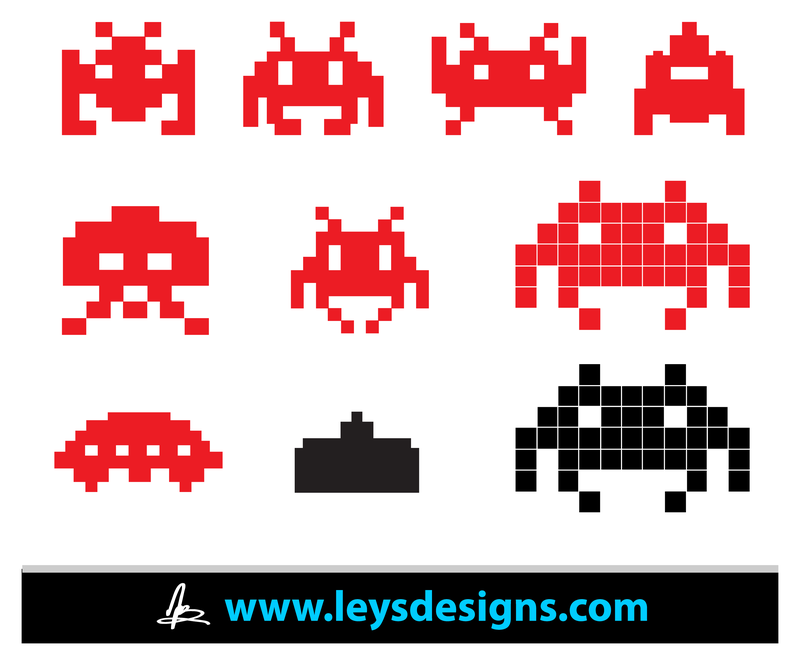Ícones do Space Invader