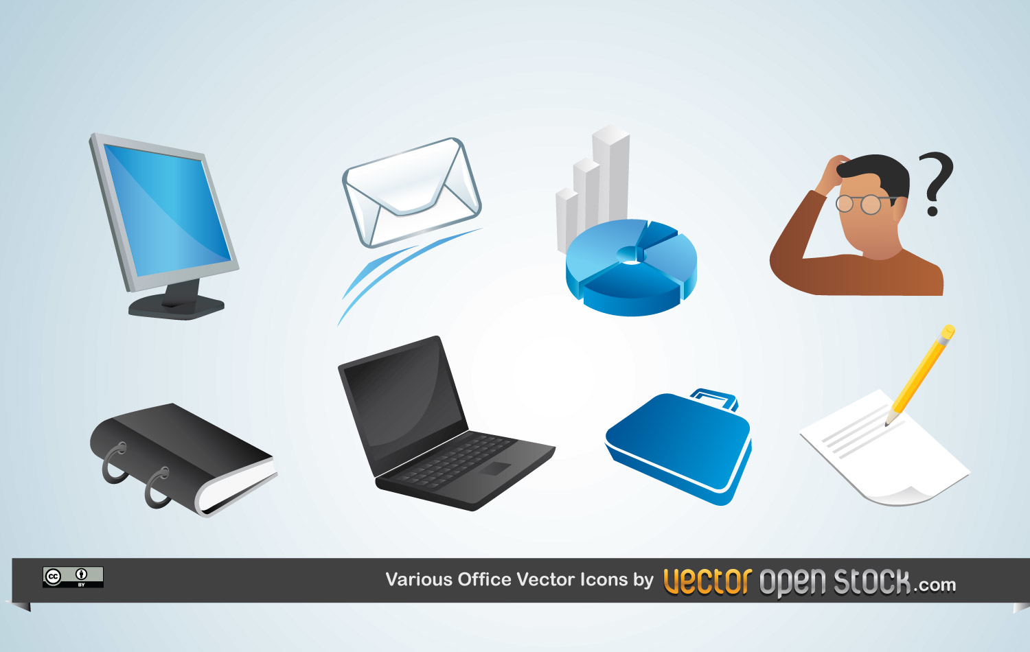 Verschiedene Office Vector Icons