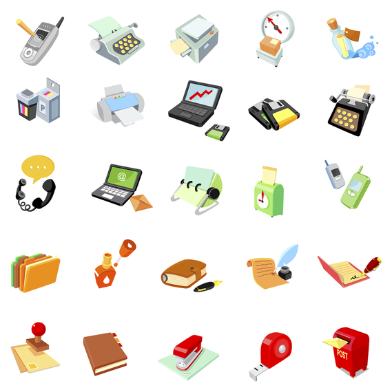Vector Office Supplies Icon 2 Vector Office Supplies Icon 2