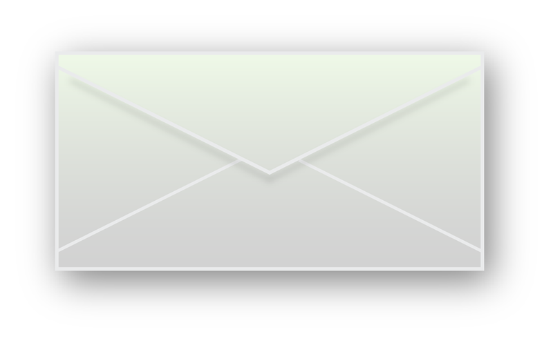 Ícone de envelope (gradiente suave)
