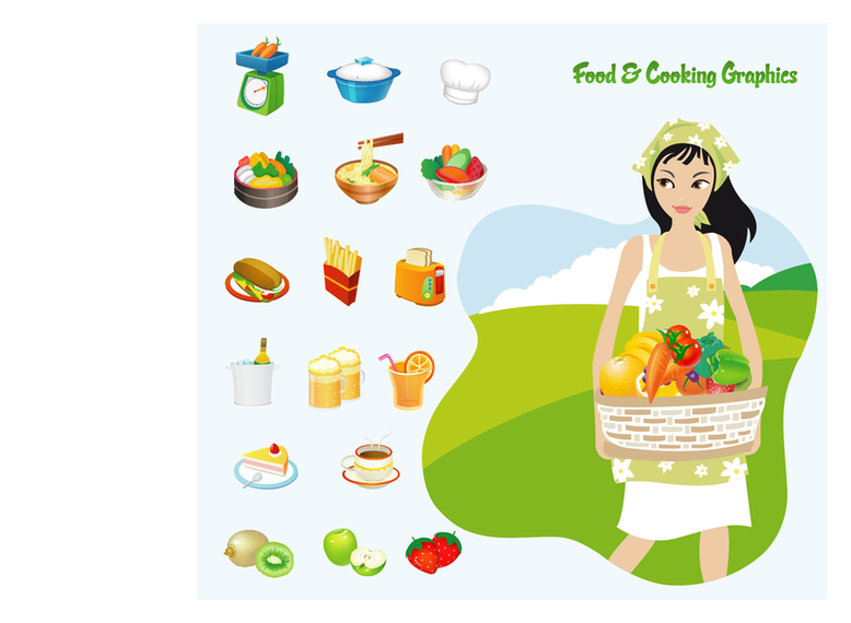 Comida e Culinária Vector Comida e Culinária Vector