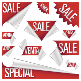 vector de icono decorativo de ventas