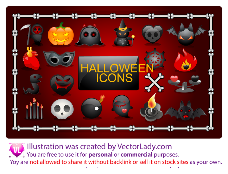 Vektor Halloween Icons