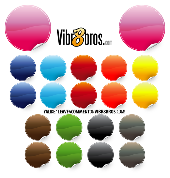 Colour stickers vector Colour stickers vector