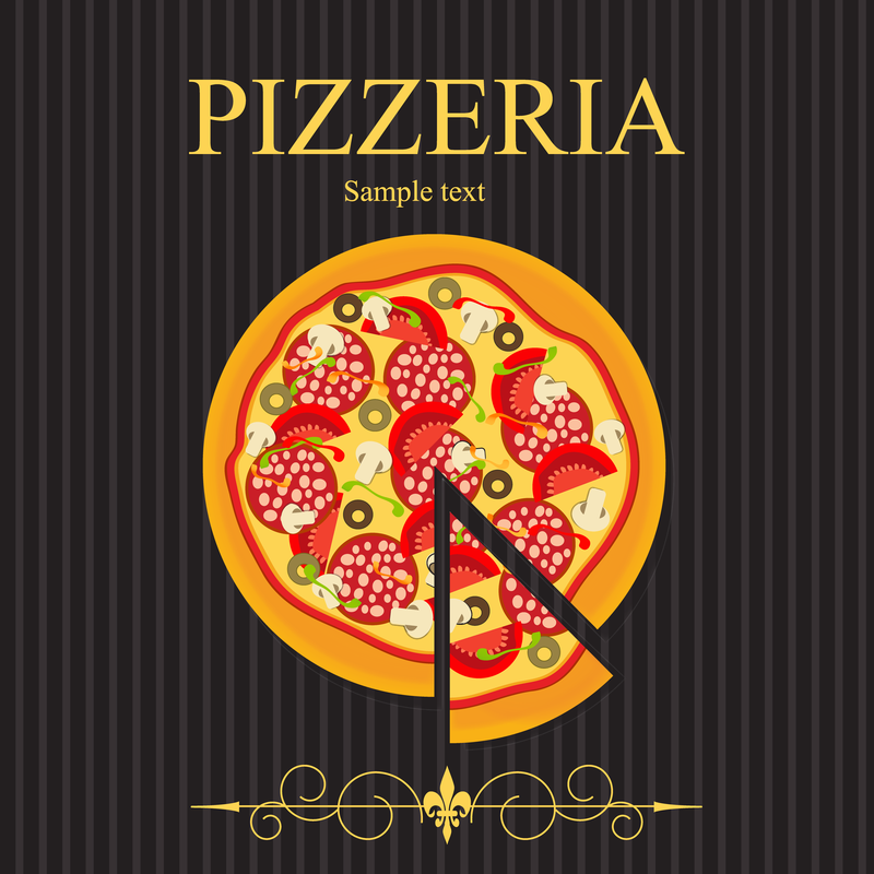 Pizza Illustrator 03 Vector