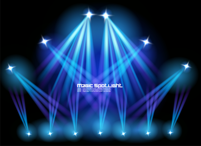 Stage Lighting Effects 01 Vector Vector download