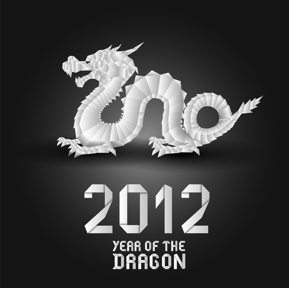 Origami Dragon 01 Vector Origami Dragon 01 Vector