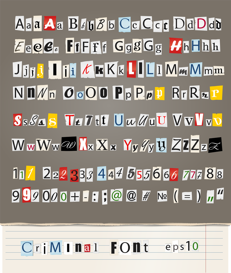 Vector de letras de lágrimas